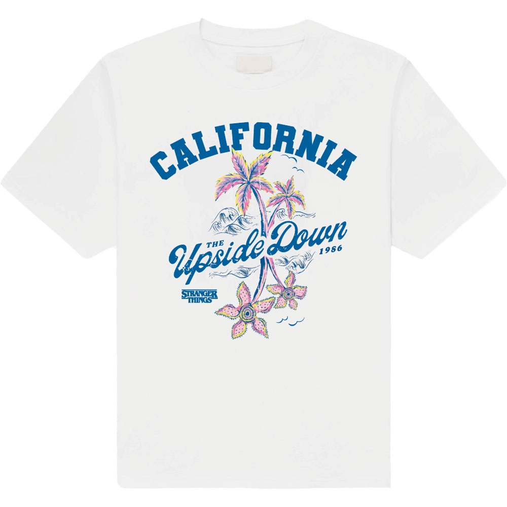 Stranger things - California Upside Down Herren TShirt - WeiÃŸ